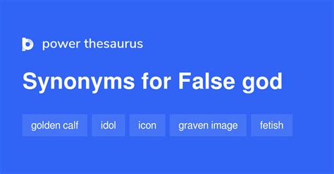false god synonym|What is another word for false god .